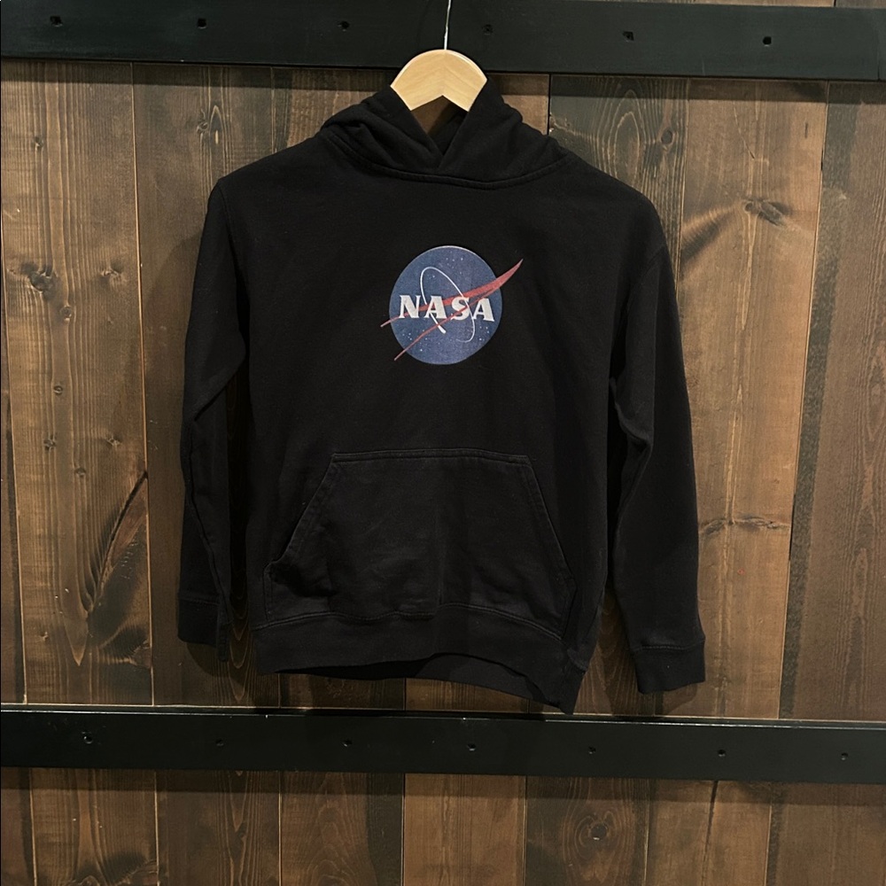 LAT (Live and Tell) Black NASA Hoodie Youth Size L